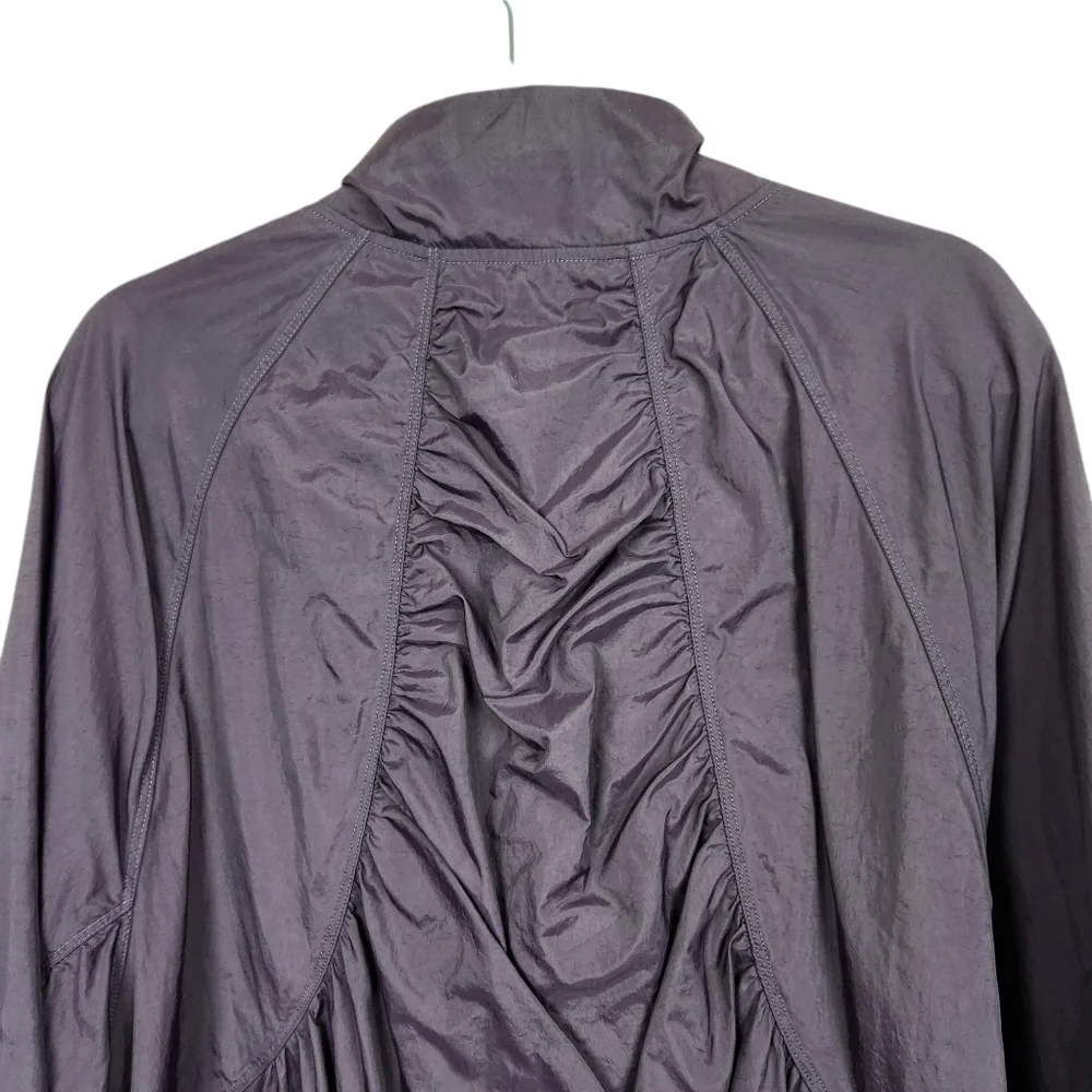 Athleta Grace Half Zip Top Jacket Deep Crocus Violet Nylon Wind Women's Size 3X - Picture 7 of 15